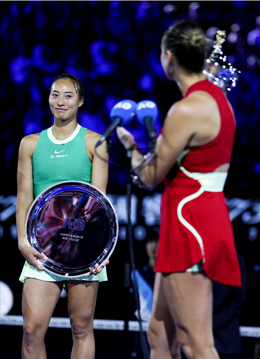 武汉网球运动员郑钦文获澳网亚军,武汉体育局:希望你续写新的辉煌