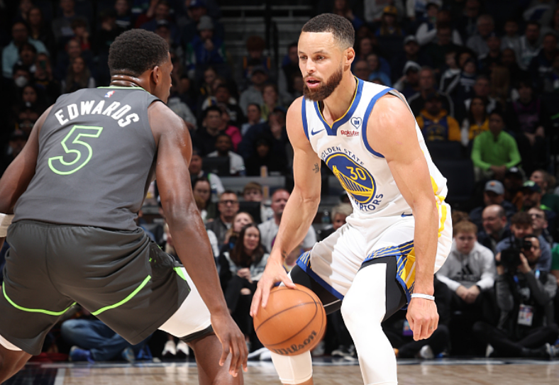 nba常规赛森林狼三杀勇士库里31分里程悲爱德华兹238