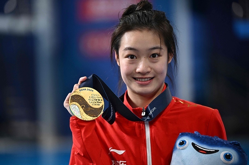 游泳世锦赛|昌雅妮首夺女子3米板冠军  "梦之队"实现13连冠