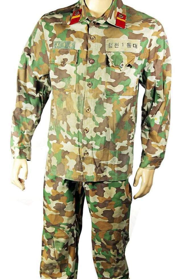 也装备了一款类似中国生产的85式"猎鸭"迷彩作战服,但本质上与原版85