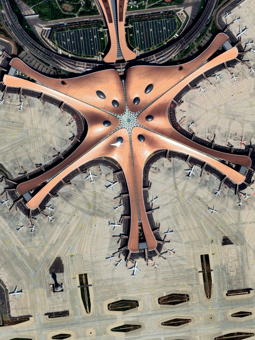 北京大兴国际机场卫星图