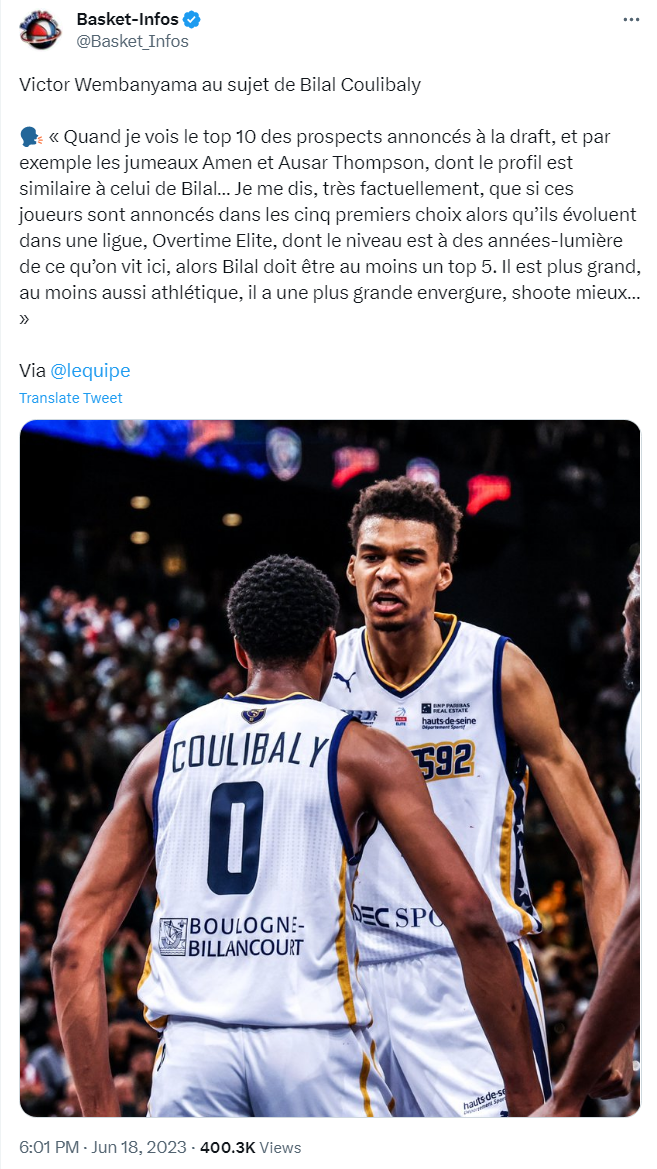 状元热门力挺库利巴利入前五顺位!体测数据出炉 美记:像18岁字母-腾讯