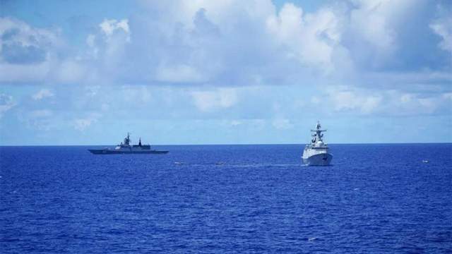 中国和俄罗斯也携起手来,在南海展示军事实力