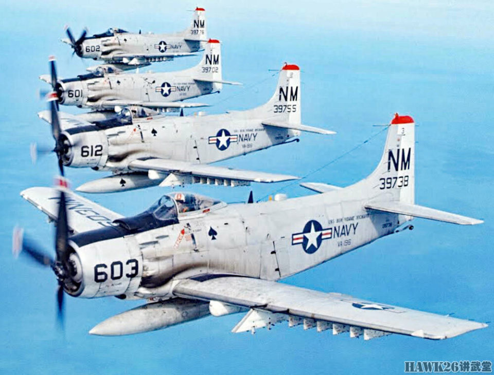 a-1"天袭者"太空时代的异类 低速攻击机在越南战场