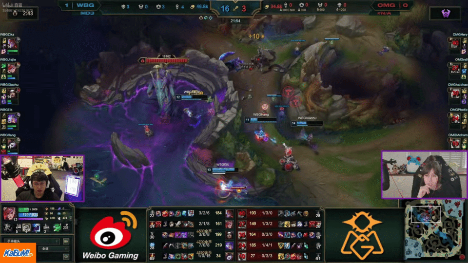 WBG 2-0 OMG：Elk芸阿娜强势超神，WBG轻松横扫OMG晋级_腾讯新闻