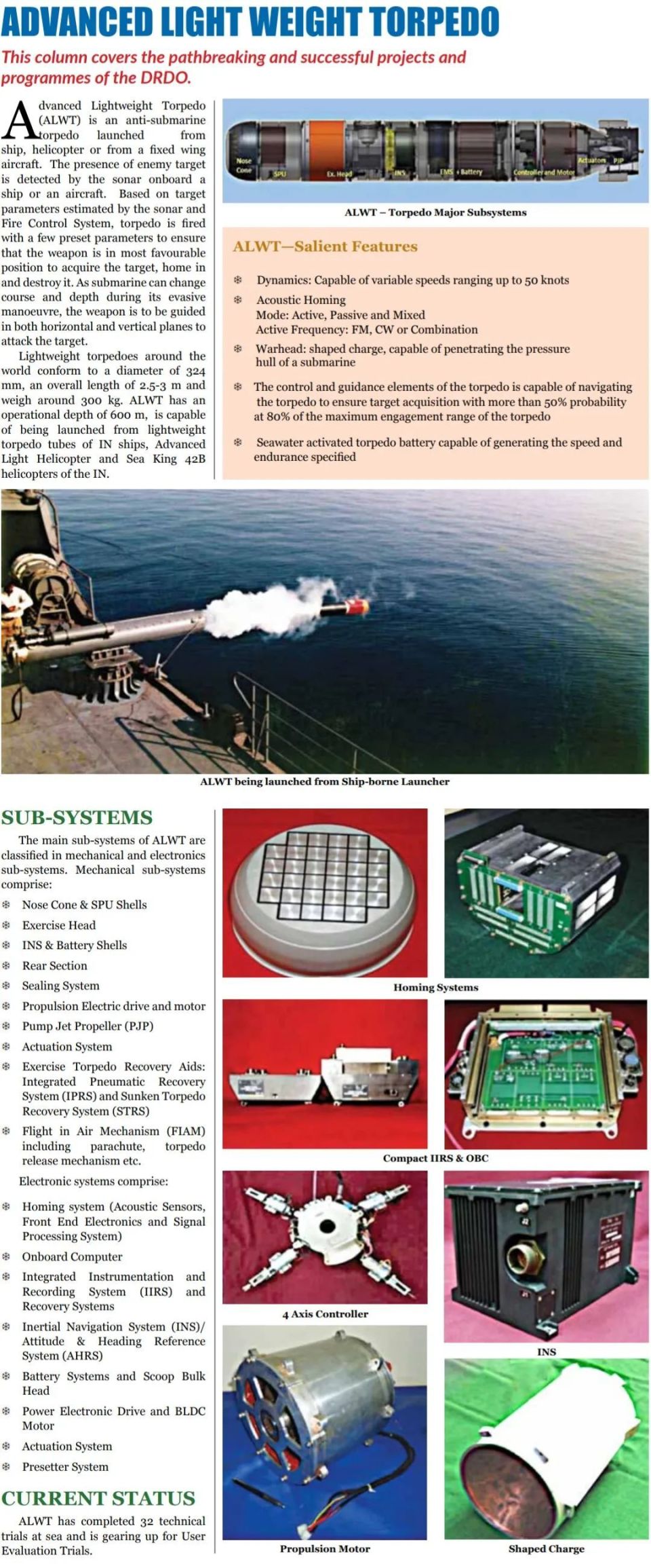 印度smart超音速反潜弹道导弹再测试,携带鱼雷飞出650