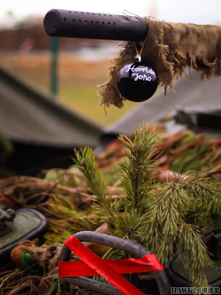 德軍戰鬥訓練中心聖誕節宣傳照 讓武器充滿節日氣氛 享受輕鬆假期 - 