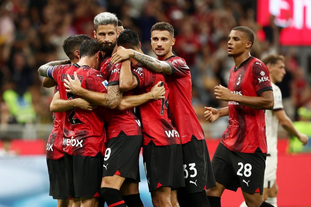 意甲:ac米兰4-1都灵开局两连胜 吉鲁双响普利希奇连场进球-腾讯新闻