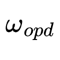 \omega_{opd}