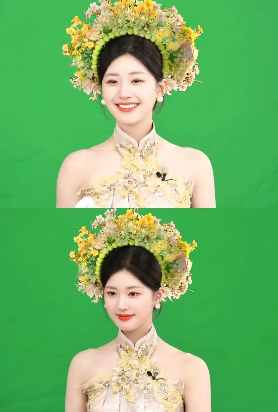 赵露思穿"漏肩旗袍",清纯又优雅,美出新高度!_腾讯新闻