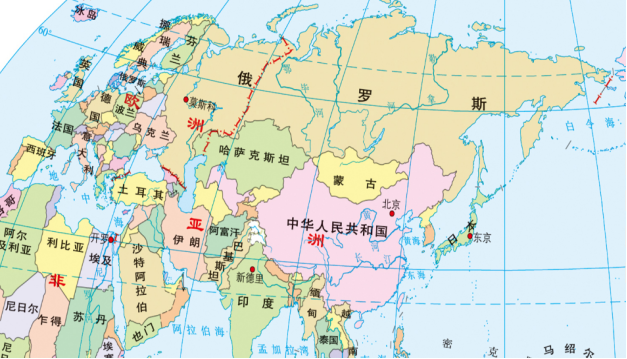 与我国相邻的14个国家图片