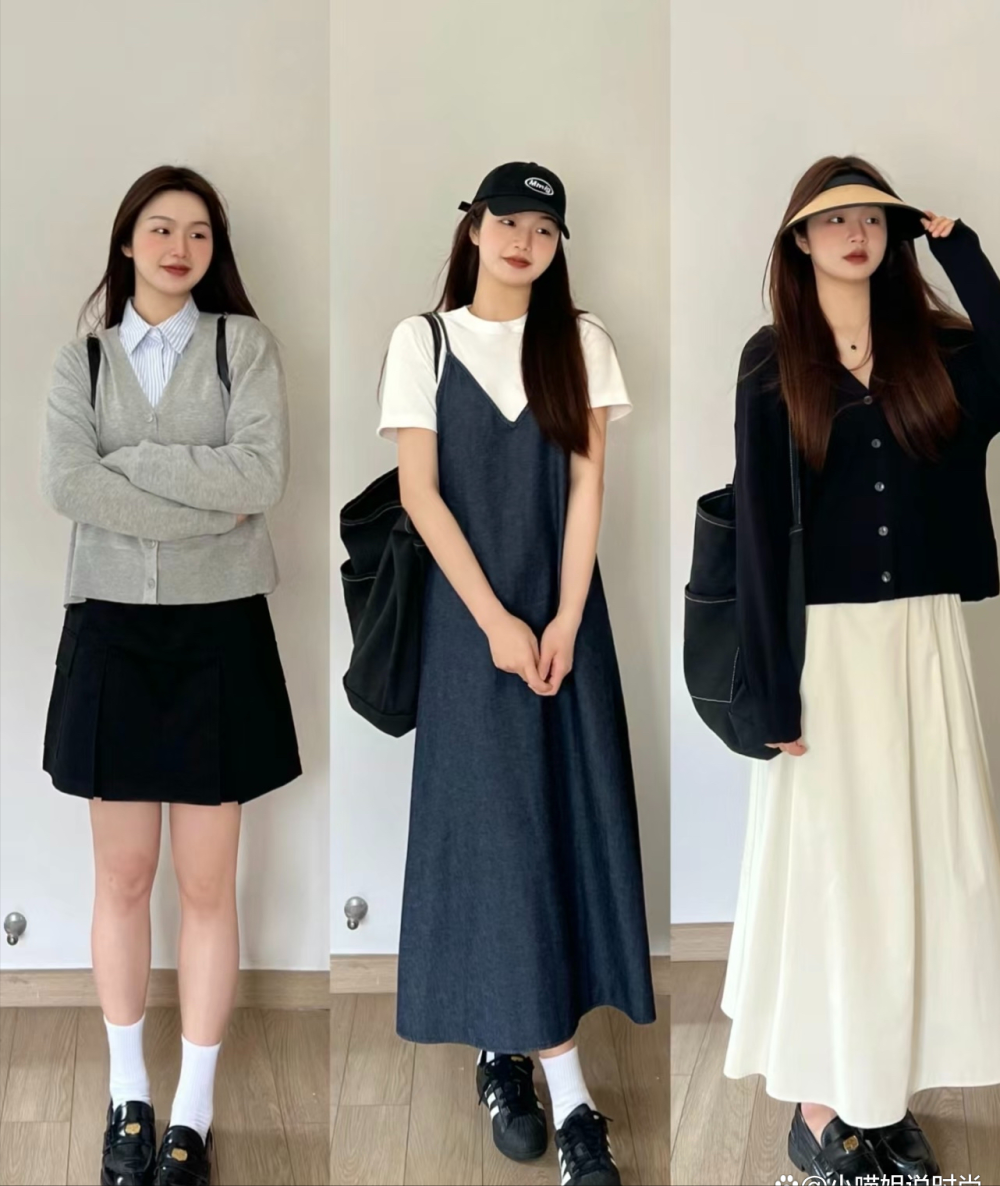 终于找到适合腿粗女生的穿搭模板春天这样穿遮肉又好看