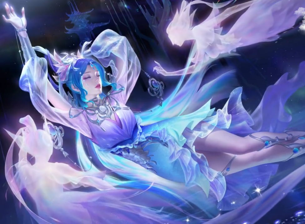 貂蝉典藏皮肤曝光增加全新精灵元素可升级的特效你觉得如何