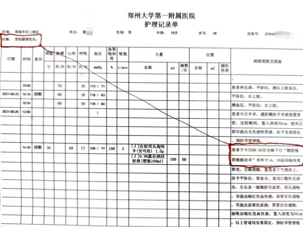 八旬老人诊断胃炎 被判诊癌症遭切除全胃