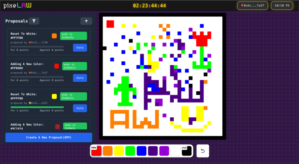 PixeLAW 推出 p/war 游戏公测：链上绘画与社区治理的创新融合_腾讯新闻