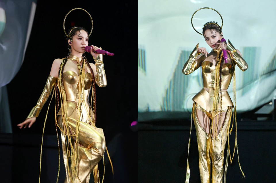 43岁蔡依林演唱会造型炸裂,生图曝光落差很大,发际线成焦点_腾讯新闻