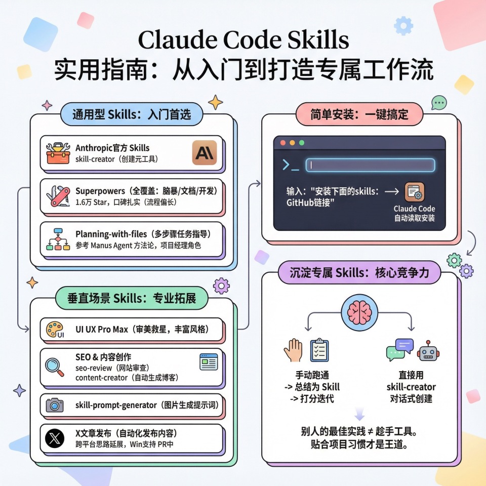 claude code skills实用指南:从入门到打造专属工作流
