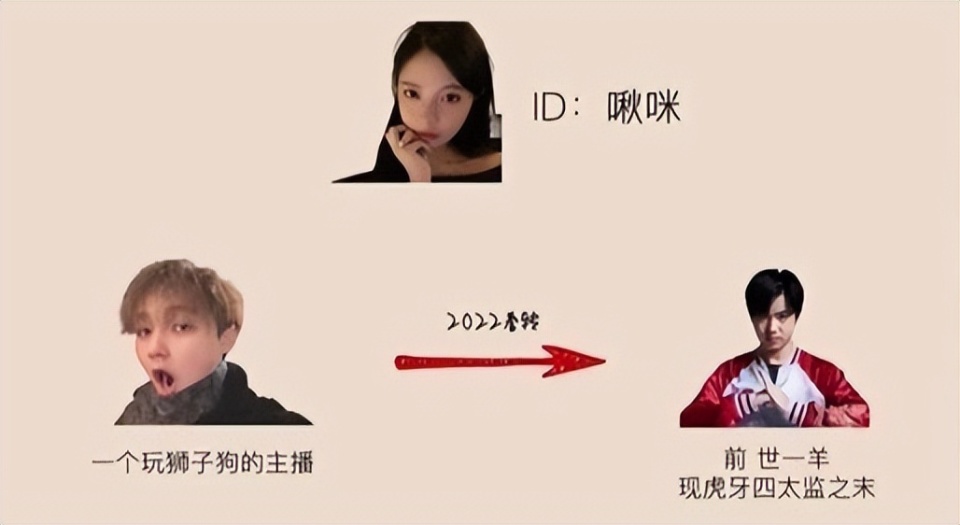 啾咪,其实也是电竞女友,在攀上让帝之前,跟一个玩狮子狗的主播谈过