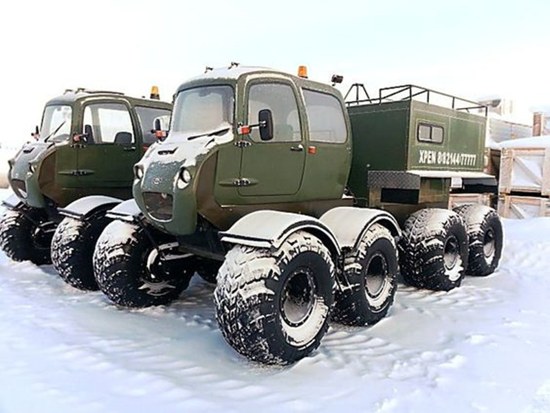 俄罗斯xpen雪地/沼泽全地形车,不逊于履带车的设计