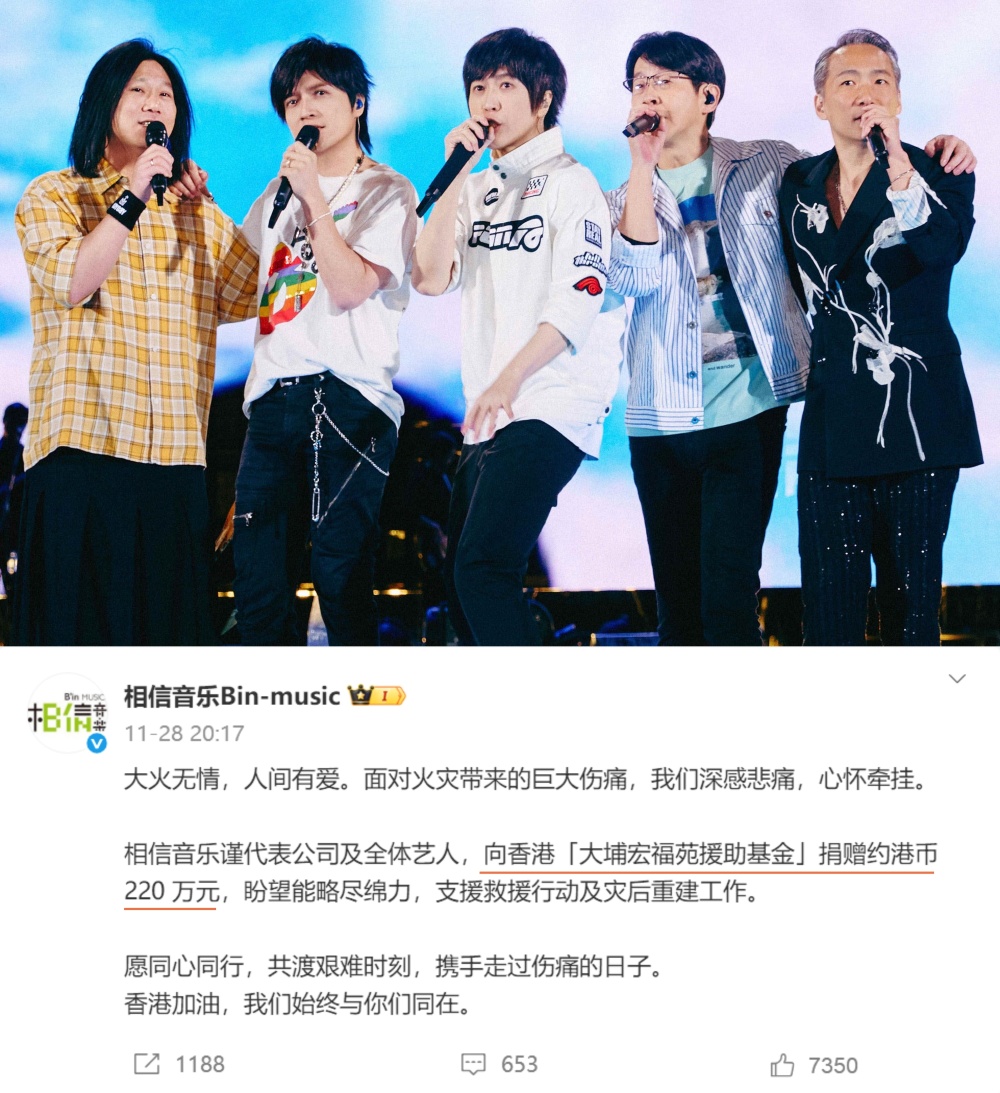 130余位艺人为香港捐款！总金额达8900万，新名单曝光首批物资抵港-腾讯新闻