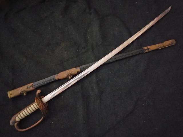 盘点旧日本陆军海军人员的各级佩刀