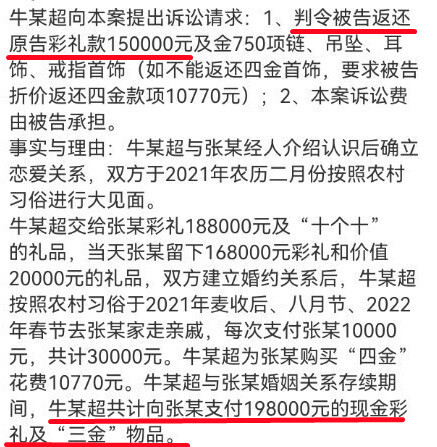 山东一男子与女子未领证分手,近20万彩礼退3万,共同生活仅3个月_腾讯