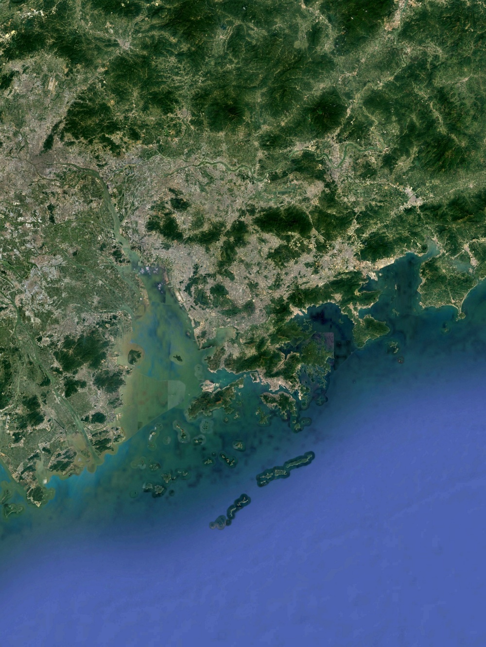 深圳卫星图 经济特区的深圳速度