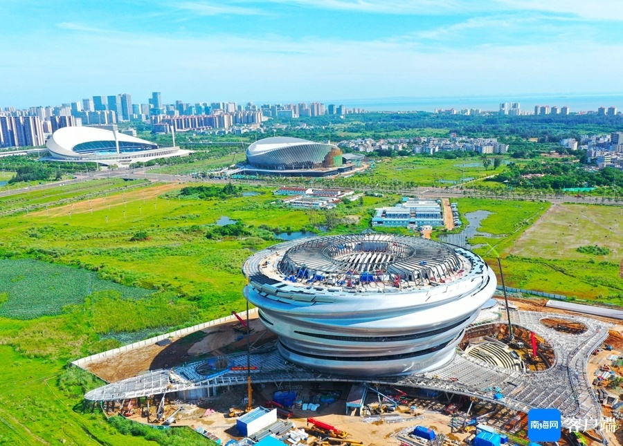 瞰海南丨海南科技馆力争月底实现建筑工程完工_腾讯新闻