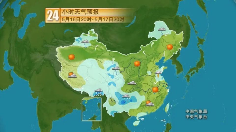 华北平原高温热浪来袭,华南强降雨蓄势待发