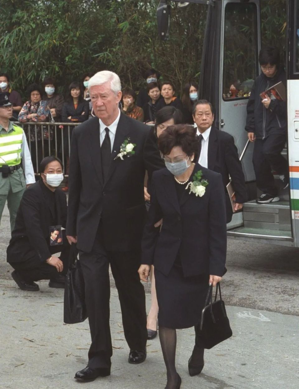 2003年,张国荣葬礼上