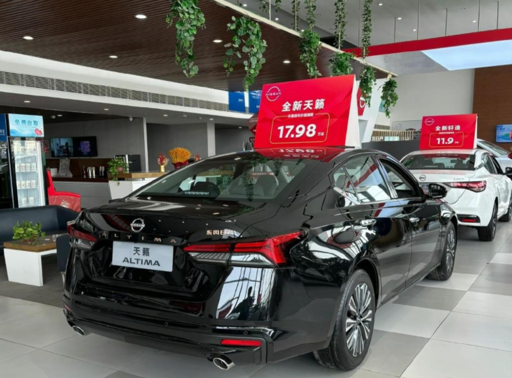 当然这次黑金版也带来了不一样的元素,日产天籁车型的尾标以及东风