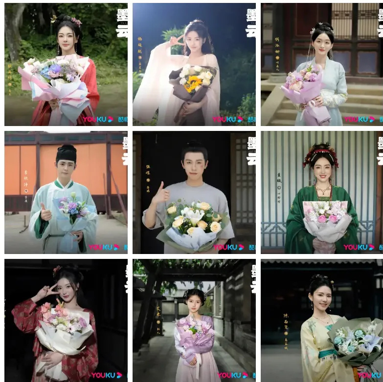 像张雨绮,陈乔恩,杨超越,刘些宁,孔雪儿,张檬,何泓姗,艾米,蒋依依