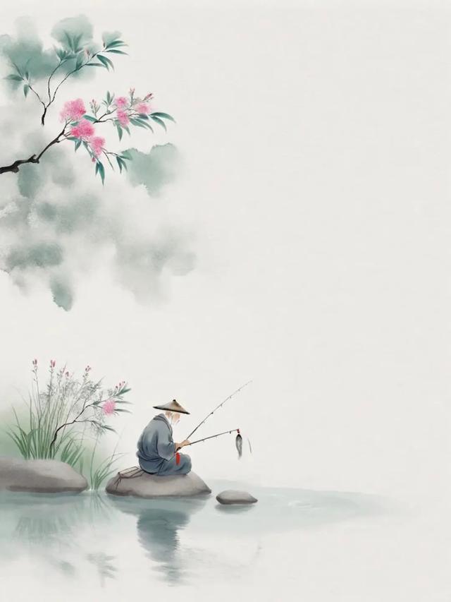 30句垂钓古诗词,休闲生活的治愈方式,随便哪一句都极度松弛舒适