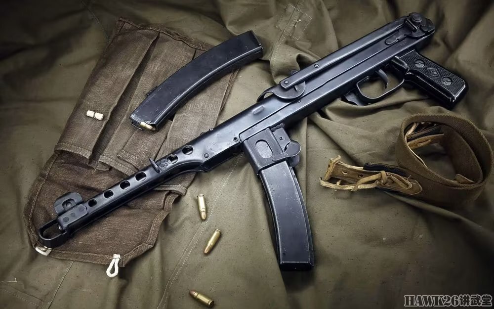 7个工时,与之相比ppsh-41冲锋枪需要13.5千克金属,花费7.3个工时.