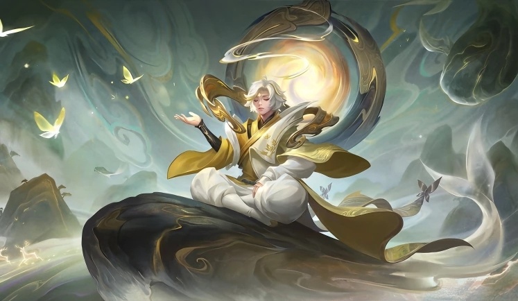 云端筑梦师是一款限定皮肤,庄周化身为追梦少年,手提一盏复古风格的