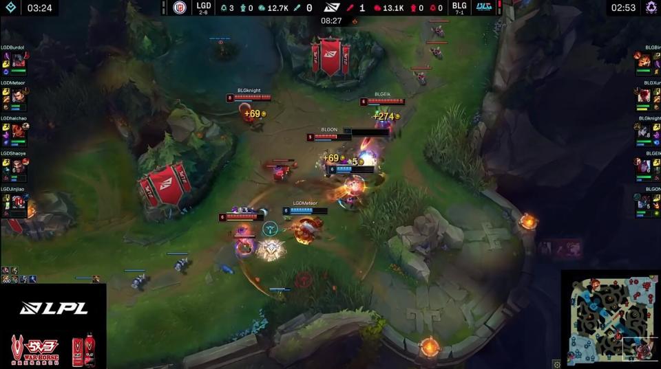 lpl春季赛小龙人首秀elk收获二连mvpblg横扫lgd稳居第一