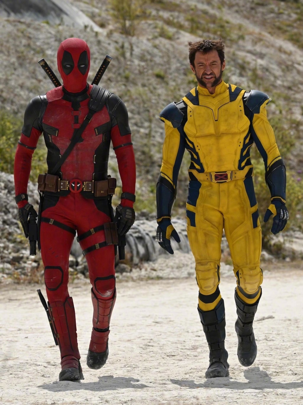 从照片中可以看到正在拍摄一场小贱贱和金刚狼的打