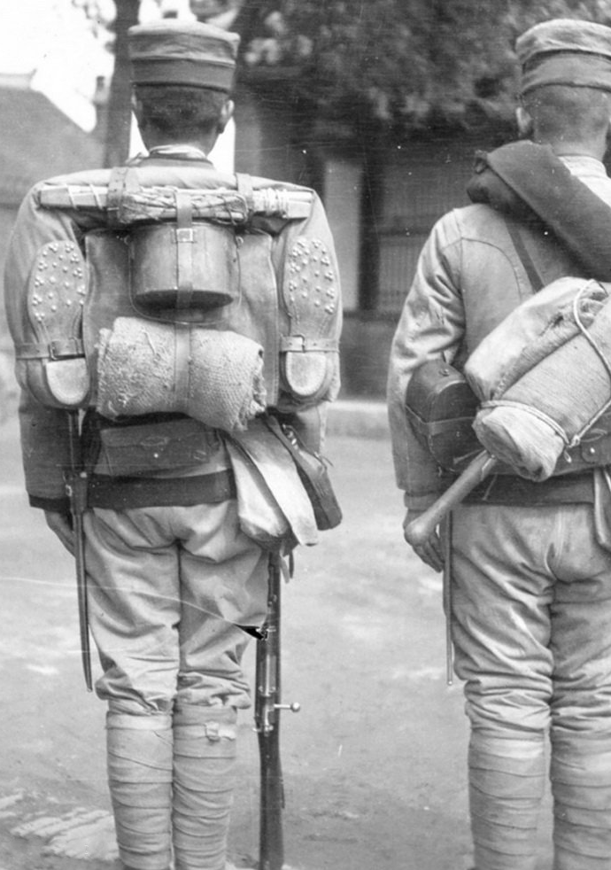 八国联军侵华期间,一个日本兵身上的12件单兵装备