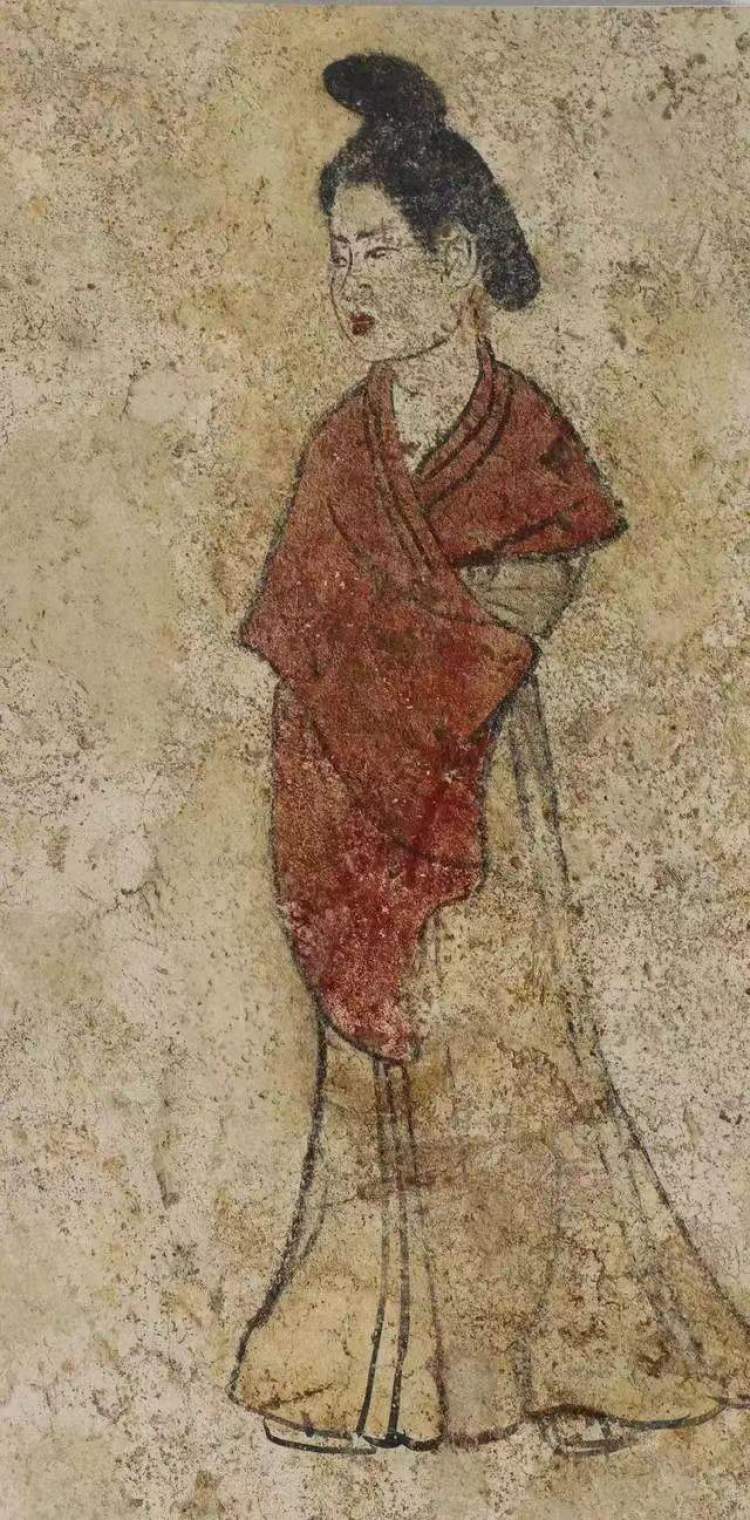 章怀太子墓"客使图""马球图""狩猎出行图",永泰公主墓 "宫女图