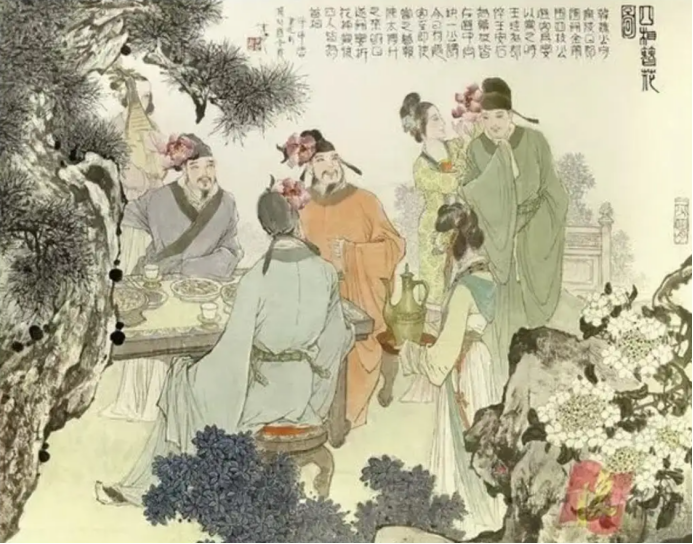 重阳将近,你愿意头戴鲜花登高吗?宋代的男人就特别喜欢这样-腾讯新闻