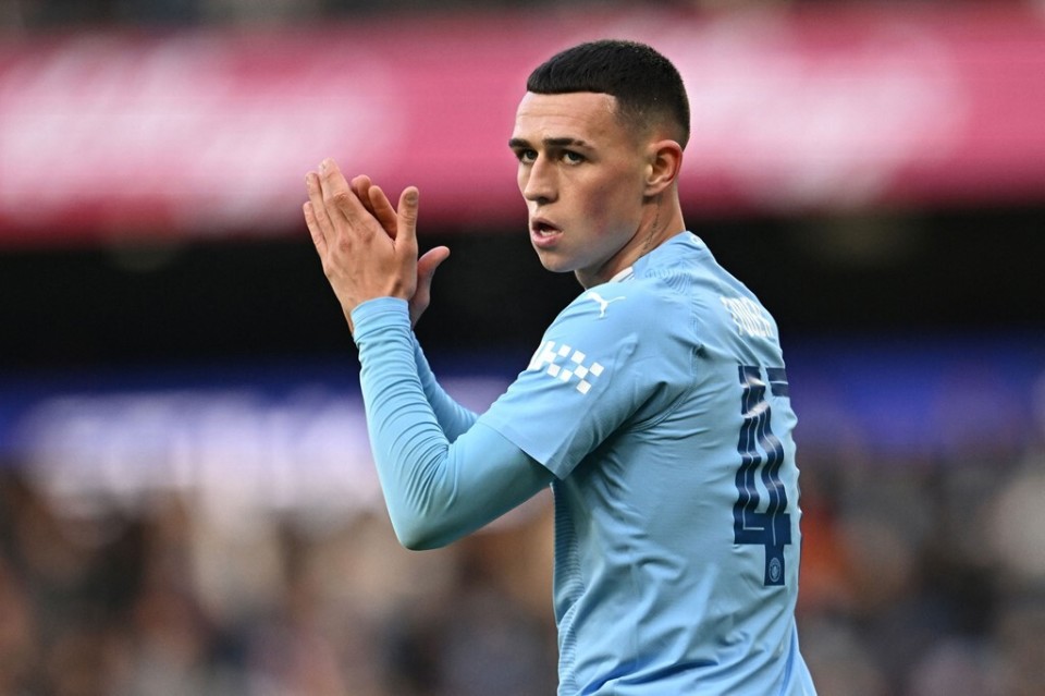 英超球员身价更新:福登1.5亿,帕尔默暴涨2500万,6人过亿