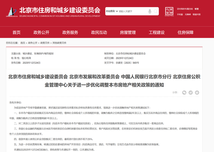 北京楼市政策继续“优化”，五环外“2改1”，利率不再以环线区分_腾讯新闻