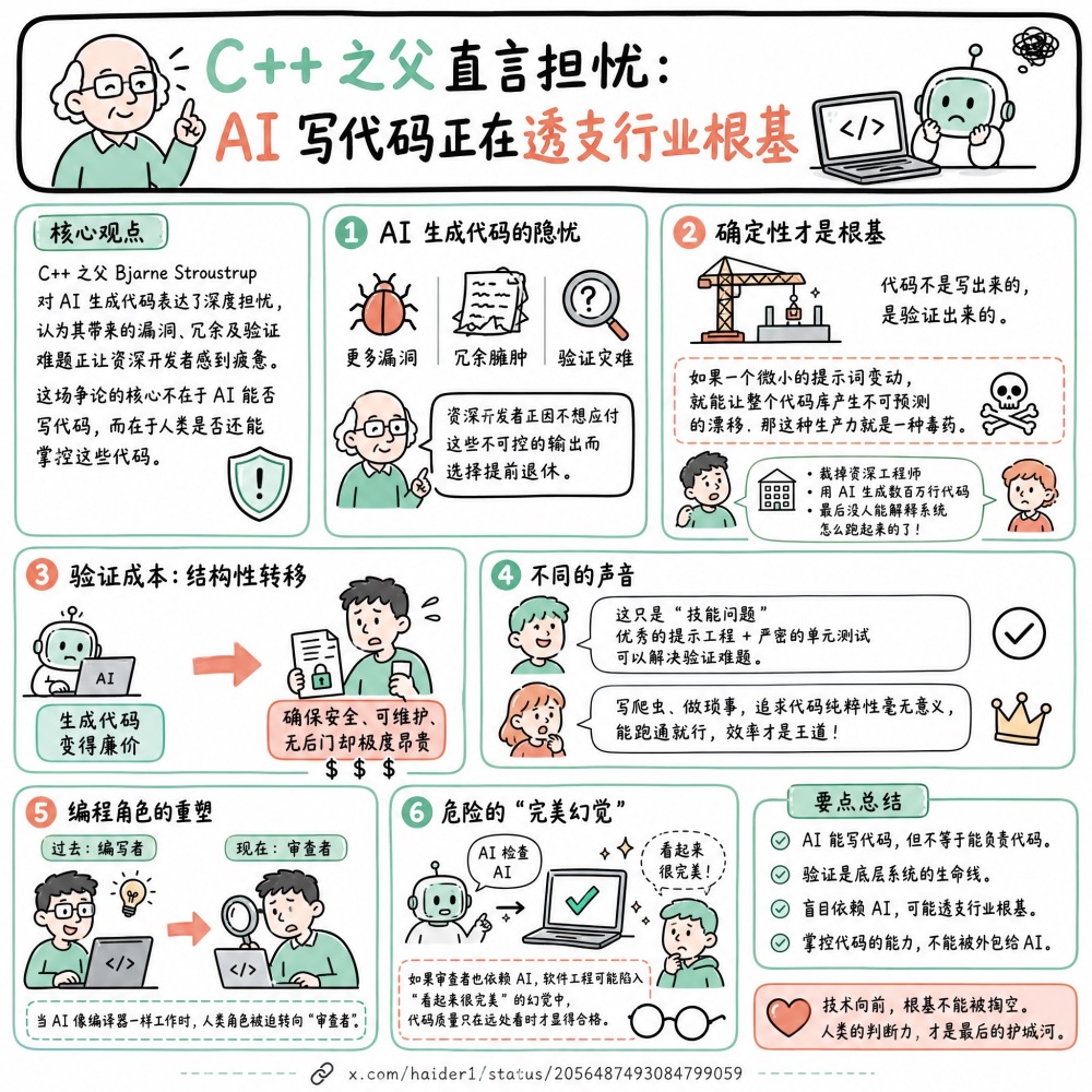 C++之父直言担忧：AI写代码正在透支行业根基_腾讯新闻
