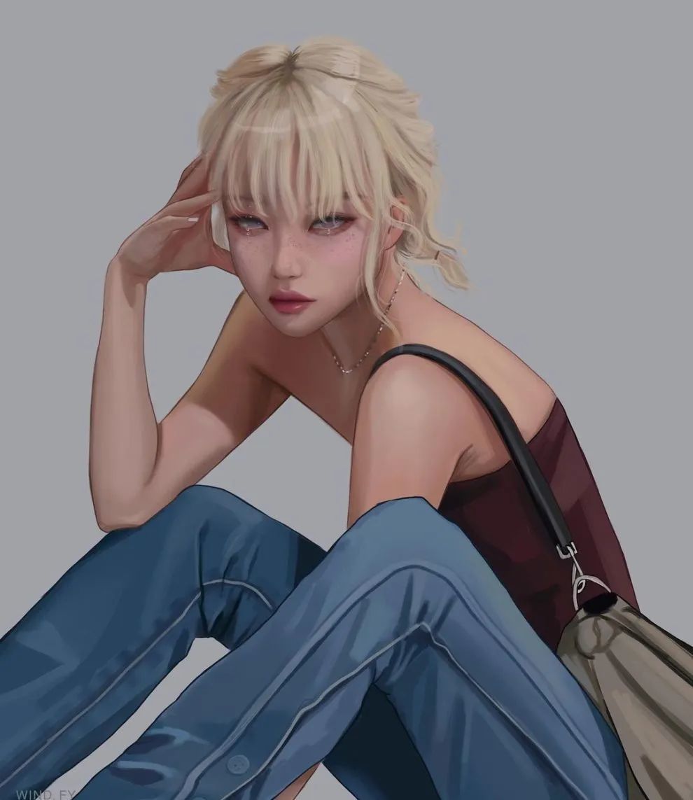 头像级插画这些又酷又美的女孩让人一眼沦陷