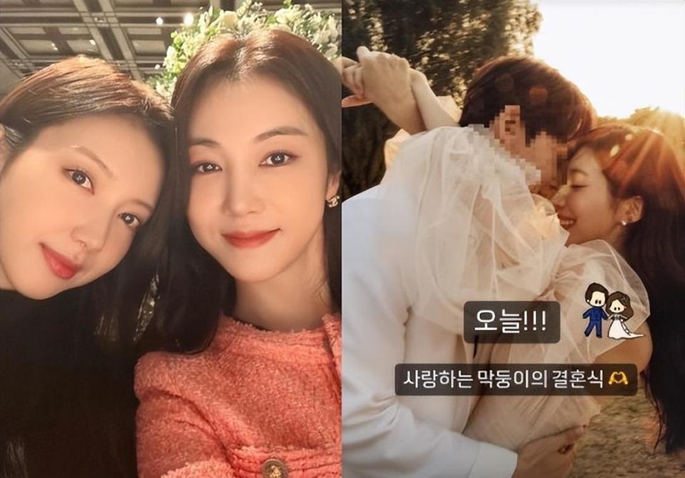 韩国女星结婚知名女星姐姐发表祝贺词黄致列演唱贺歌