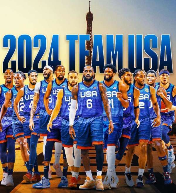 键盘侠丨詹姆斯晒奥运美国男篮12人照!球迷:你应该站kd的c位_腾讯新闻