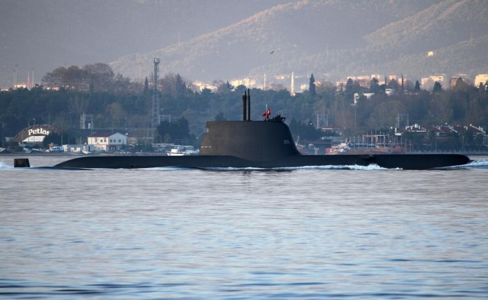 土耳其海军第一艘"雷斯"级潜艇正式服役 总统埃尔多安亲临现场