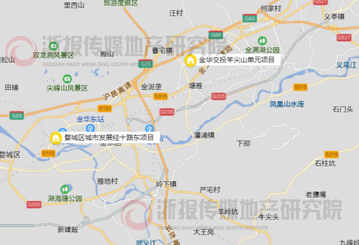 地塊位於金東區曹宅鎮,距離金義東線塘雅站約2公里,地塊周邊有多個