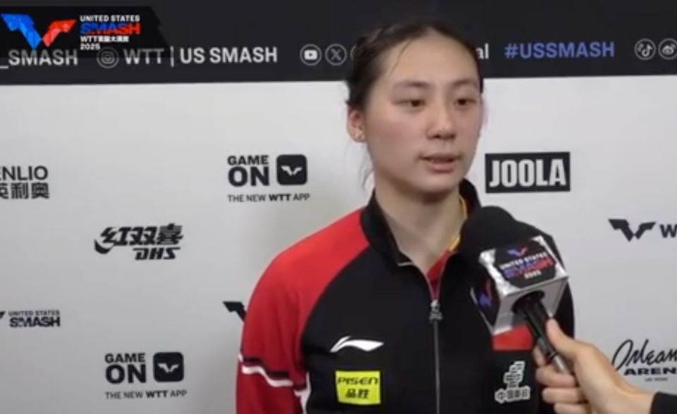 20岁小师妹回应3-1淘汰孙颖莎：没想到能赢 以拼她的心态在打比赛_1