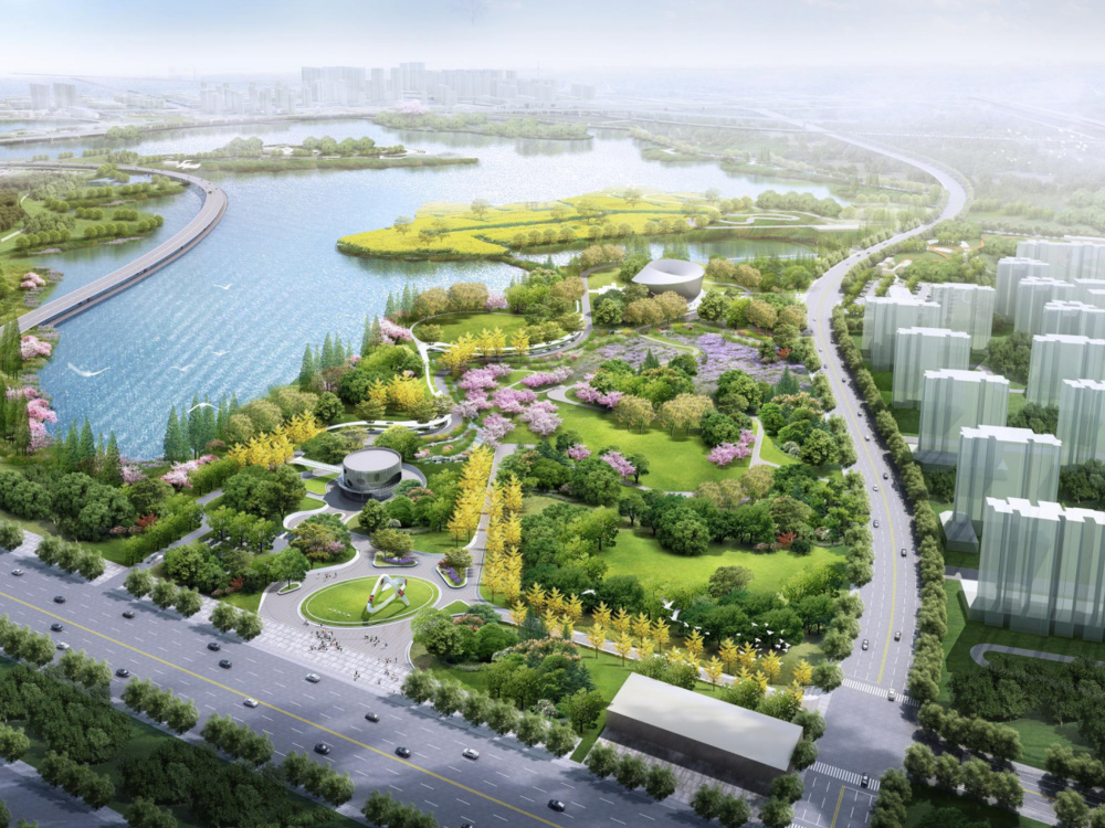 汉阳区13个重大项目集中开工,龙阳湖畔将新增花海康养乐园,童话森林